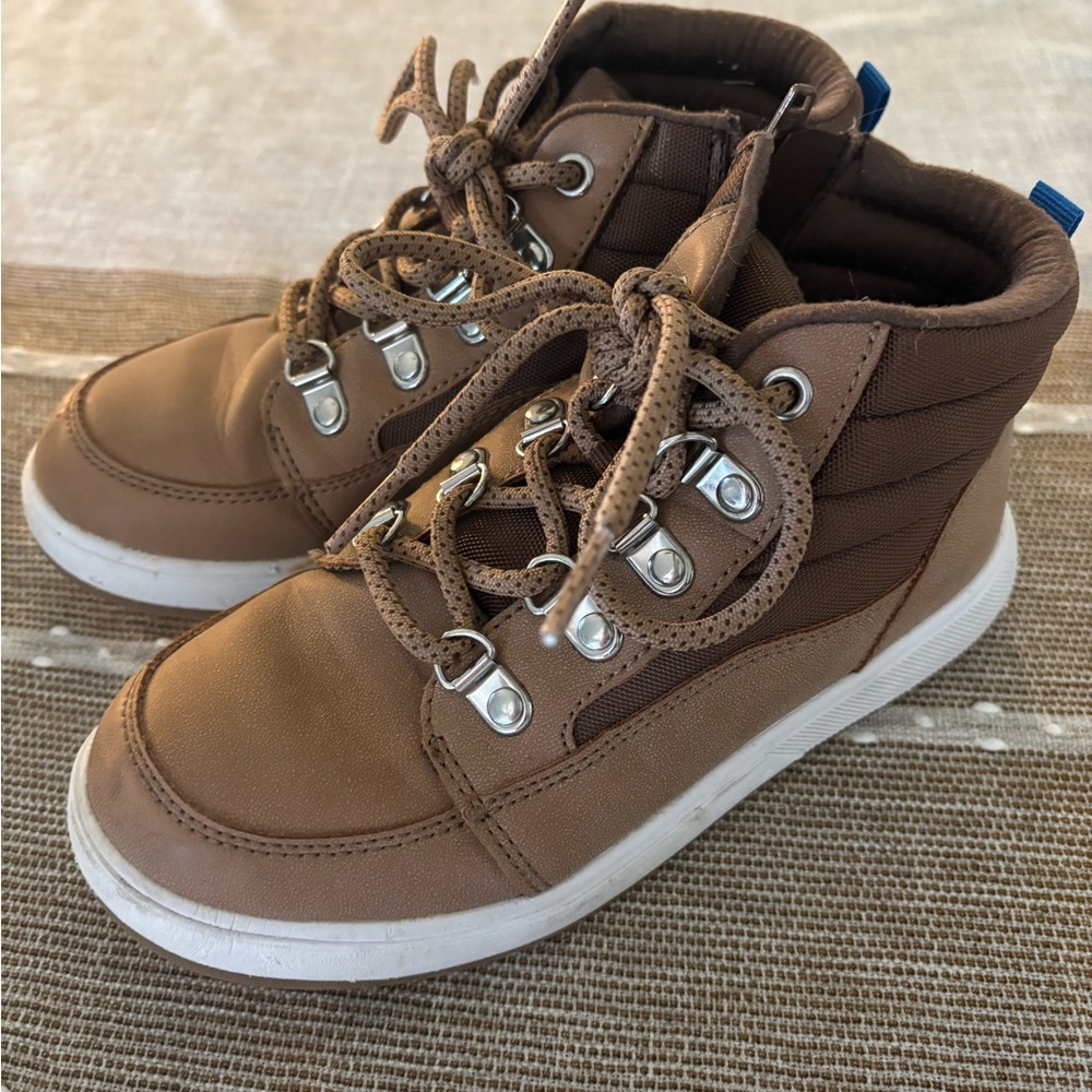 Brown High-Top Kids Shoes